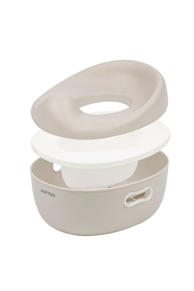 Nattou Potty Care 3 in 1 Lazımlık Oturak Ve Tuvalet Adaptörü - Bej. - 7