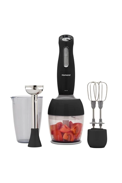 Homend Handmaid 1908h Blender Set Siyah Gri