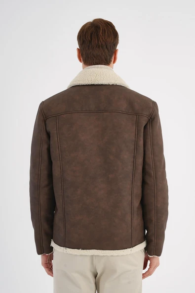 Luncio Kahverengi Kürklü Mont - 3