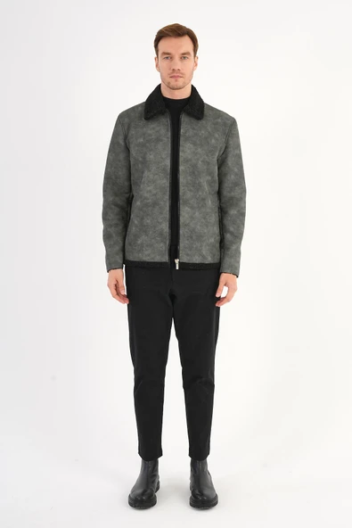 Luncio Antrasit Kürklü Mont - 2