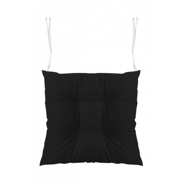 Antteks Siyah 40 x 40 cm Pofidik Sandalye Minderi