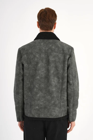 Luncio Antrasit Kürklü Mont - 3