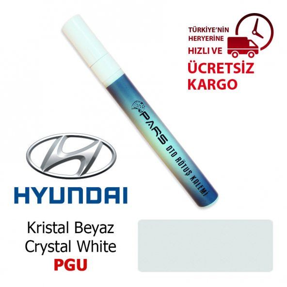 PARS Hyundai PGU Kristal Beyaz - Crystal White Oto Rötuş Boya Kalemi - 1