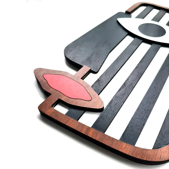 Dekoratif Maske, Ev ve Ofis Dekoratif Modern Duvar Dekoru - 3