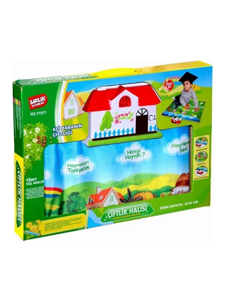 Birlik Türkçe Eğitici Çiftlik Oyun Halısı YY-571 - Resim 4