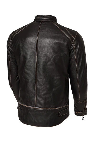 VEXO VINTAGE DERİ MONT SİYAH - 3