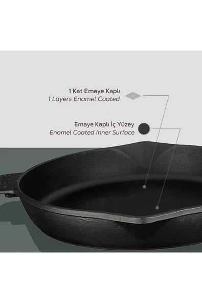 Lava 30Cm Metal Kulplu Kızartma Tavası - LV ECO Y TV 30 - 6