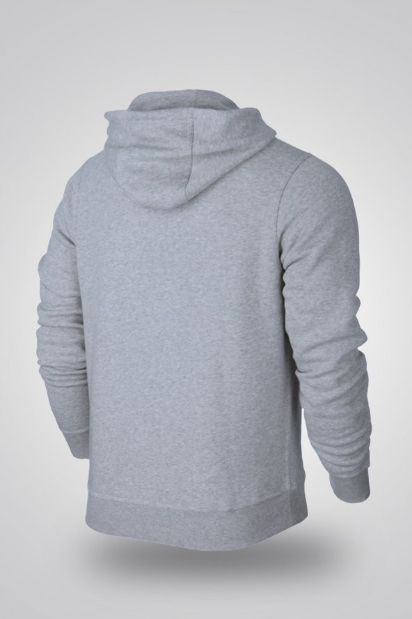 JumpMan 03 Gri NBA Erkek Kapşonlu Sweatshirt - Hoodie - 2