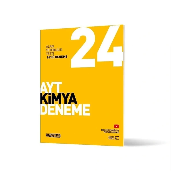 Hız Yayınları AYT Kimya 24'lü Deneme