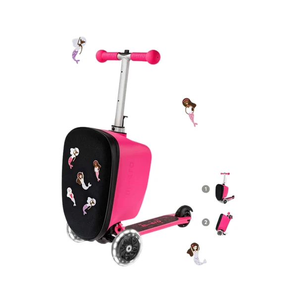 Micro Scooter Luggage Junior Velcro Pink Pembe 2+ Yaş - 5