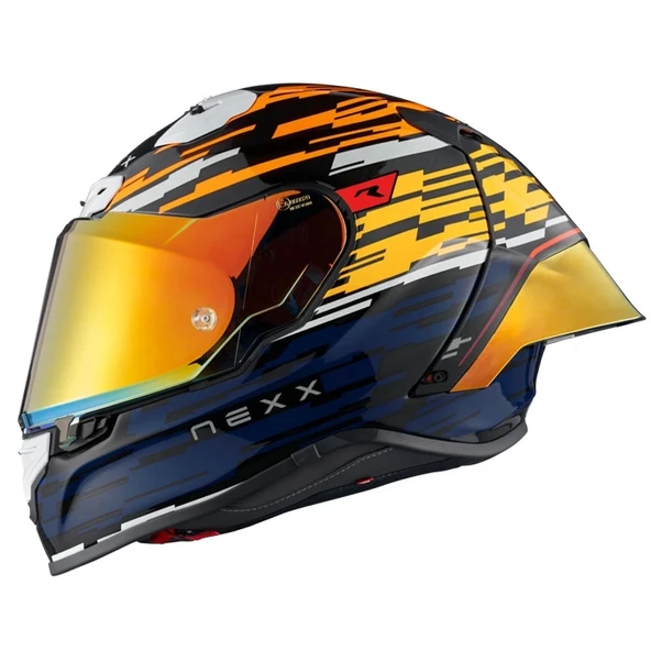 NEXX X.R3R GLITCH RACER KARBON -MAVİ KASK