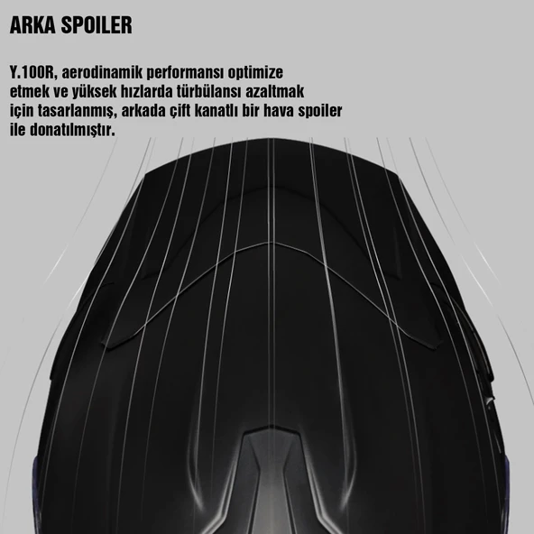 NEXX Y.100R NIGHT RIDER MAT SİYAH KASK - 4