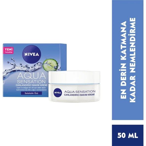 Nıvea Face Cream Aqua Sensatıon Canlandırıcı Yuz Bakım Kremı 50 Ml