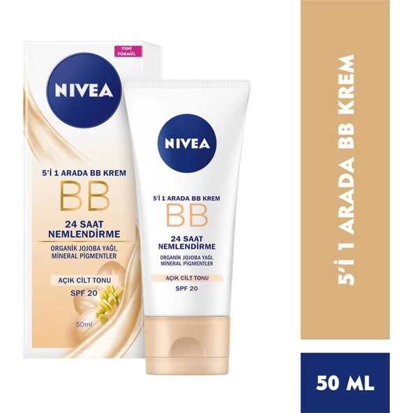 NIVEA FACE CREAM BB KREM ACIK TON TUP 50 ML - Resim 1