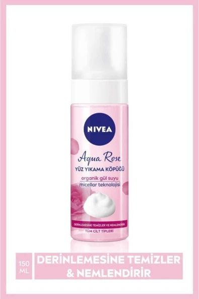 Nıvea Aqua Rose Yuz Yıkama Kopugu 150 Ml