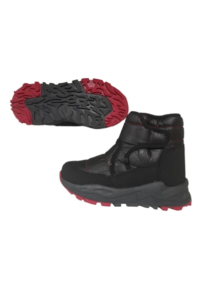 ŞirinGenç Ortopedik Cırtlı Paraşut Siyah Unisex Çocuk Bot - 4
