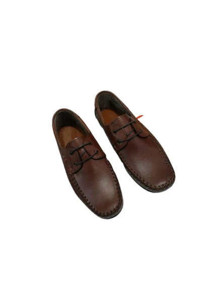 Erkek Kahverengi Bağcıklı Loafer Ayakkabı Re030-10 - 4