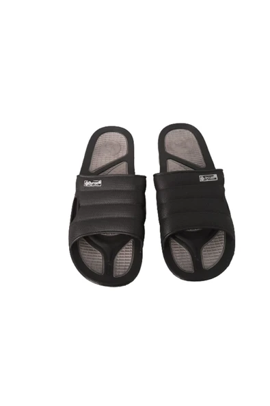 Unisex Siyah-Füme Kaymaz Taban Terlik - 5