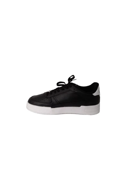 Siyah Beyaz Günlük Spor Sneaker - 5