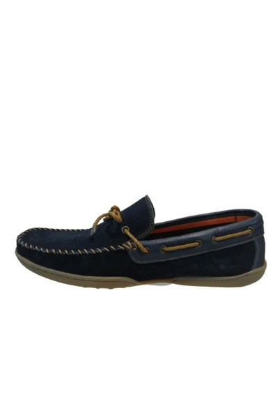 Erkek Lacivert Beta Fiyonklu Loafer Ayakkabı Re097-10 - 3