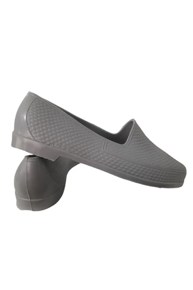 Gri Erkek Lastik Bağ-bahçe Deniz/havuz Ayakkabı - Resim 4