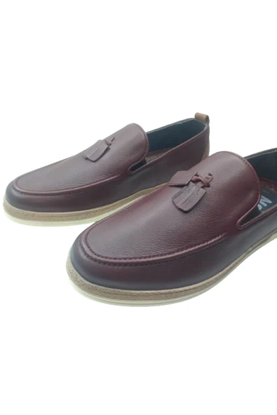 NSR Erkek Bordo Timberlend Günlük Şık Ayakkabı - 5