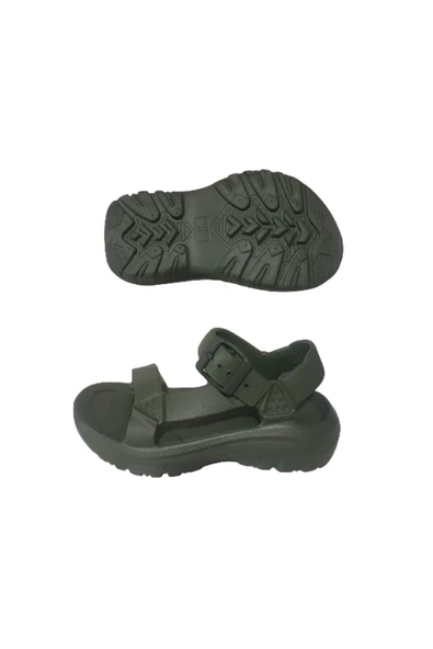 Erkek Çocuk Haki Eva Günlük Sandalet ALSSIO212-979 - 5