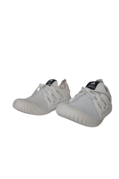 Unısex Çocuk Beyaz Lastikli Ortopedik Taban Sandalet Gzeer87-17 - 2