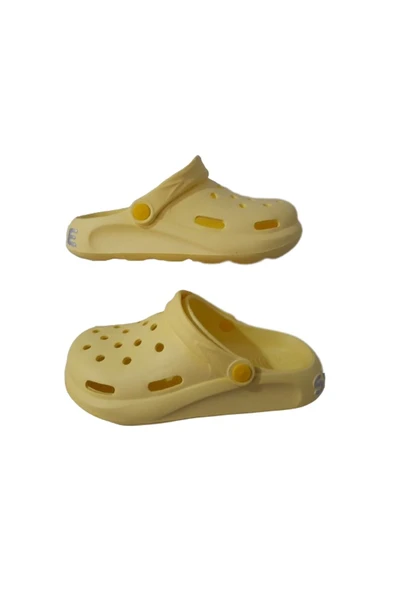 Kapalı Sarı  Unisex Sabo Terlik
