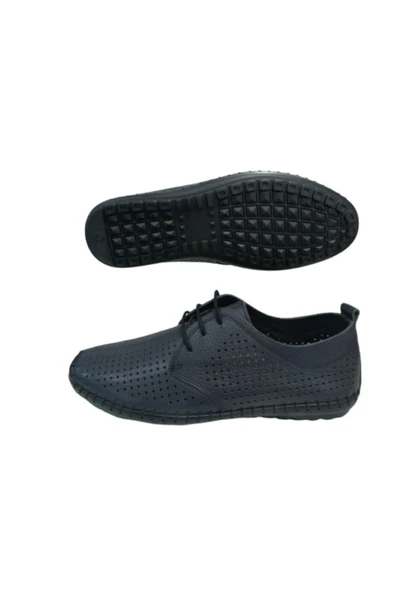 Erkek Lacivert Delikli Loafer Ayakkabı Re095 10 - 6