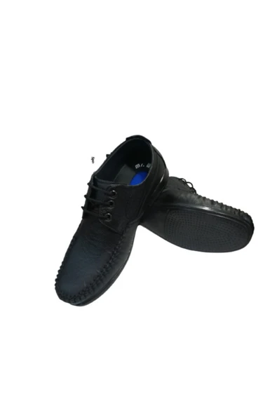Mr740-020 Erkek Siyah Bağcıklı Klasik Ayakkabı - 8
