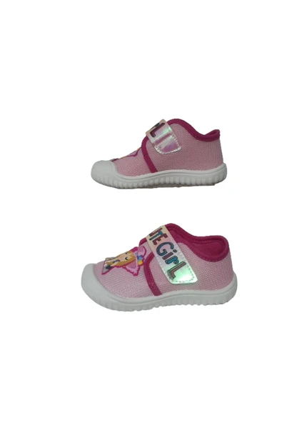 Kız Çocuk Pembe Beyaz Prenses Figürlü Ev İçi Okul Kreş Ultra Hafif Panduf gzerr59-179 - 4