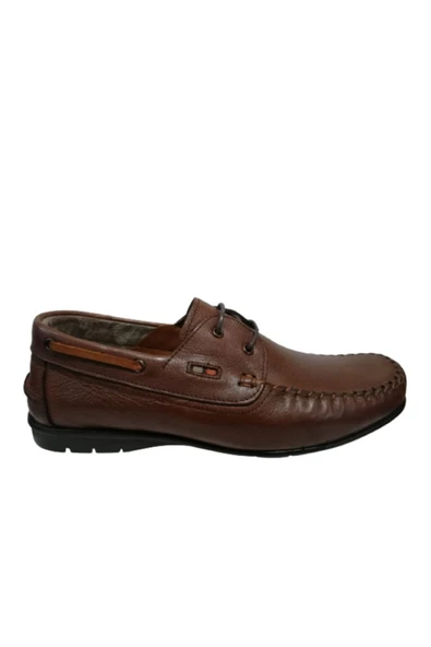 Erkek Kahverengi Bağcıklı Loafer Ayakkabı Re030-10 - 3