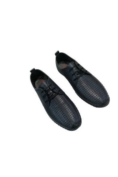 Erkek Lacivert Delikli Loafer Ayakkabı Re095 10 - 4