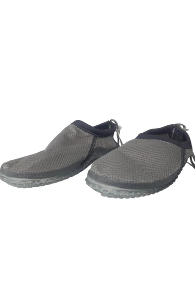 Serabien Erkek Gri-Gri Fileli Deniz Havuz Plaj Ayakkabı SRB659-97 - 2