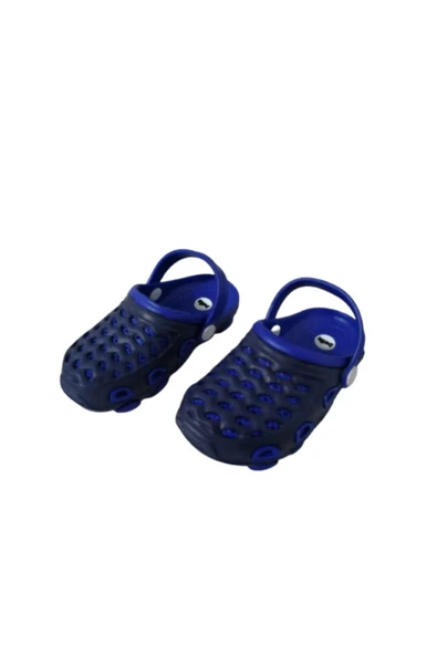 Ak1986-010 Erkek Çocuk Lacivert Mavi Çift Taban Günlük Yürüyüş Terlik Sandalet - 7