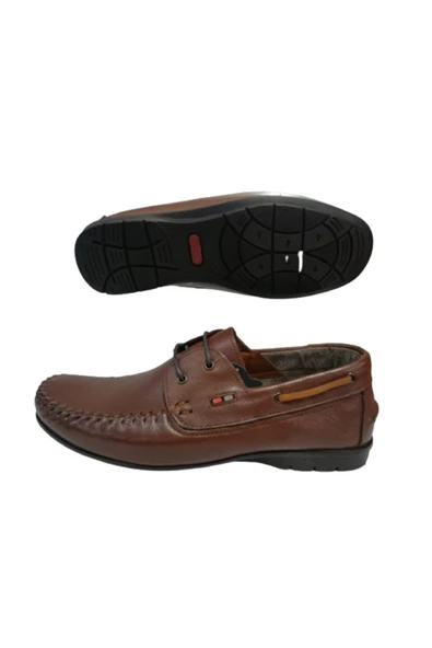 Erkek Kahverengi Bağcıklı Loafer Ayakkabı Re030-10 - 5