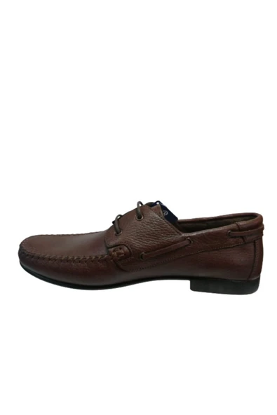 Re076-10 Erkek Kahverengi Bağcıklı Loafer Ayakkabı - 4