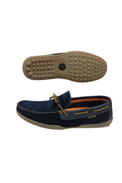 Erkek Lacivert Beta Fiyonklu Loafer Ayakkabı Re097-10 - 5