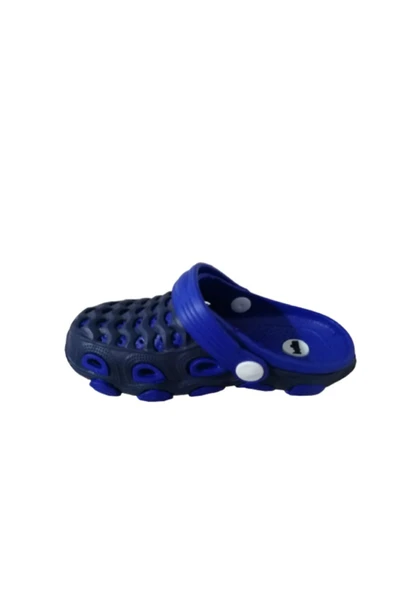 Ak1986-010 Erkek Çocuk Lacivert Mavi Çift Taban Günlük Yürüyüş Terlik Sandalet - 4