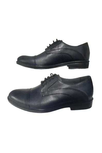 Dikyol Erkek Lacivert Bağcıklı Deri Günlük Şık Ayakkabı DİKYOL2356 - 4