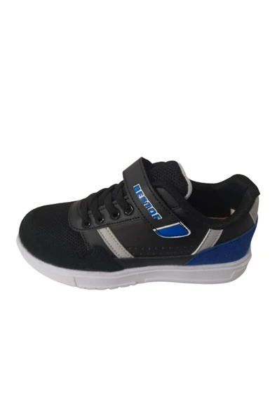 Siyah-beyaz Cırtlı Çocuk Sneaker Best85966 - 3