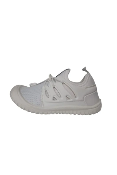 Unısex Çocuk Beyaz Lastikli Ortopedik Taban Sandalet Gzeer87-17 - 3