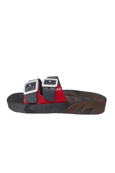 Erkek Çocuk Füme-Kırmızı Kahraman Figürlü Kaymaz Taban Günlük Terlik GZERR585-0 - 3