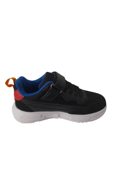 Siyah-beyaz Cırtlı Çocuk Sneaker Best526322 - 4