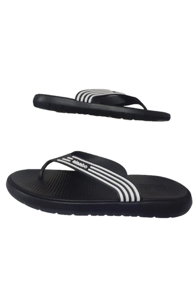 Erkek Siyah-Beyaz Parmak Arası Deniz Plaj Havuz Terlik alaboo302-24 - 5