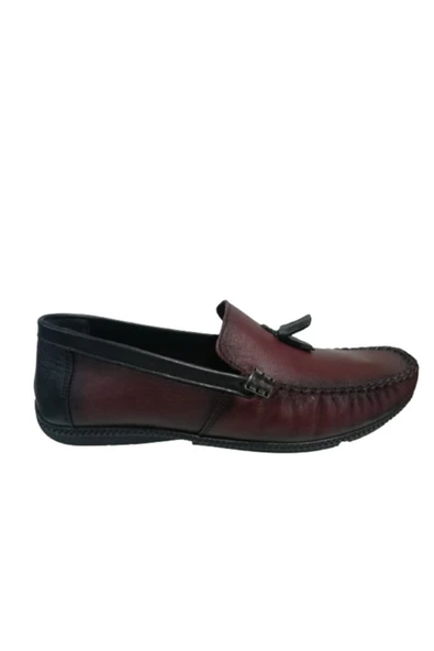 Erkek Bordo Loafer Ayakkabı - 7