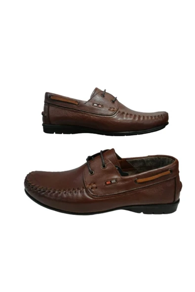 Erkek Kahverengi Bağcıklı Loafer Ayakkabı Re030-10