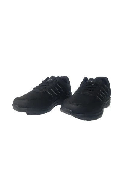 Unısex Siyah Ultra Hafif Ortopedik Taban Günlük Yürüyüş Ayakkabı WND20-100 - Resim 2