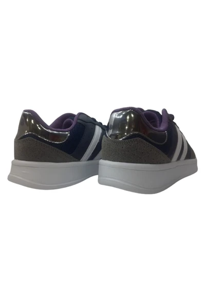 Kadın Lacivert Mor Ultra Hafif Ortopedik Taban Yürüyüş Ayakkabısı - Resim 6